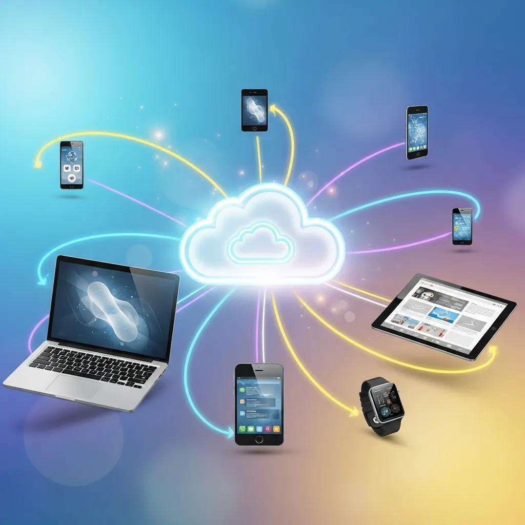 Diagram showing cloud computing benefits for modern IT